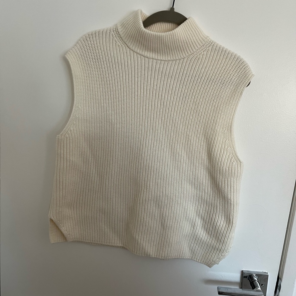 Abercrombie & Fitch Cream Cowl Neck Sweater